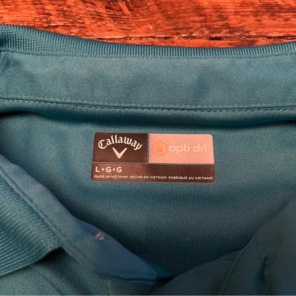 EUC Callaway Golf Shirt Opti Dry Sz Large 🔥 ⛳️ - Picture 4 of 8